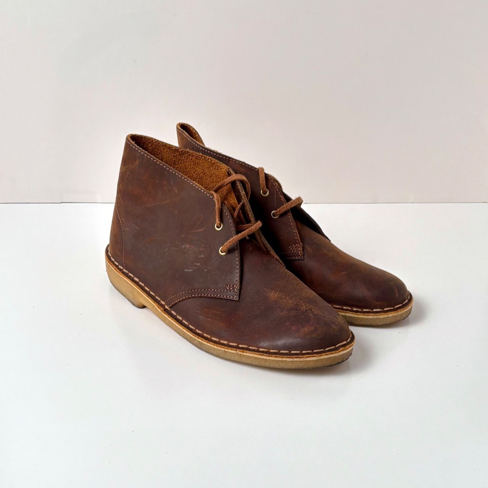 Clarks Bushacre 2 Chukka Boots – Beeswax Leather – Women’s Size 9.5